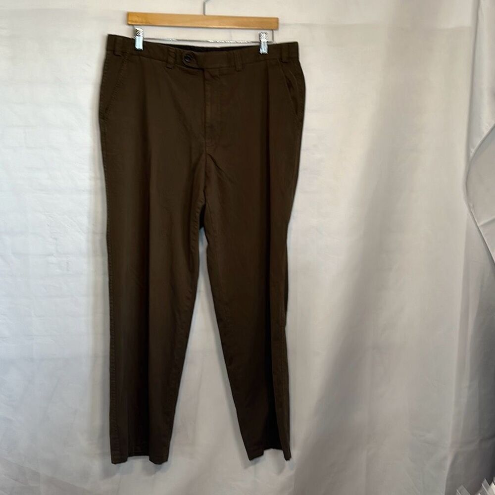 Hiltl Sports Luxury Comfort ZE 600 Mens Brown Khaki Pants Germany‎ size 38